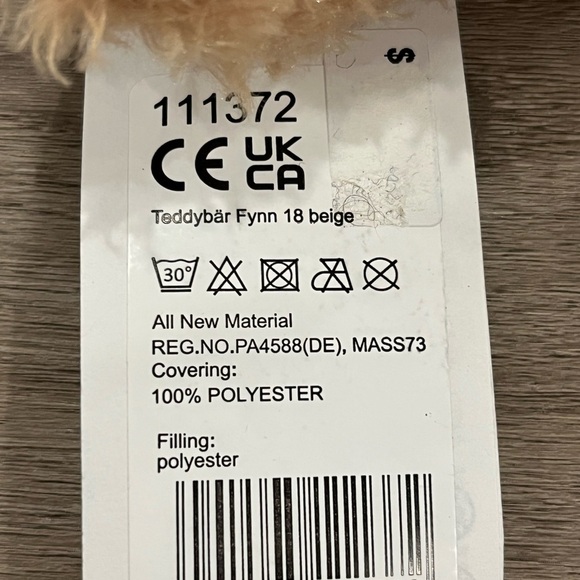 Steiff 'Fynn' Teddy Bear - washable cuddly soft toy - 18cm - 111372 - Picture 3 of 4